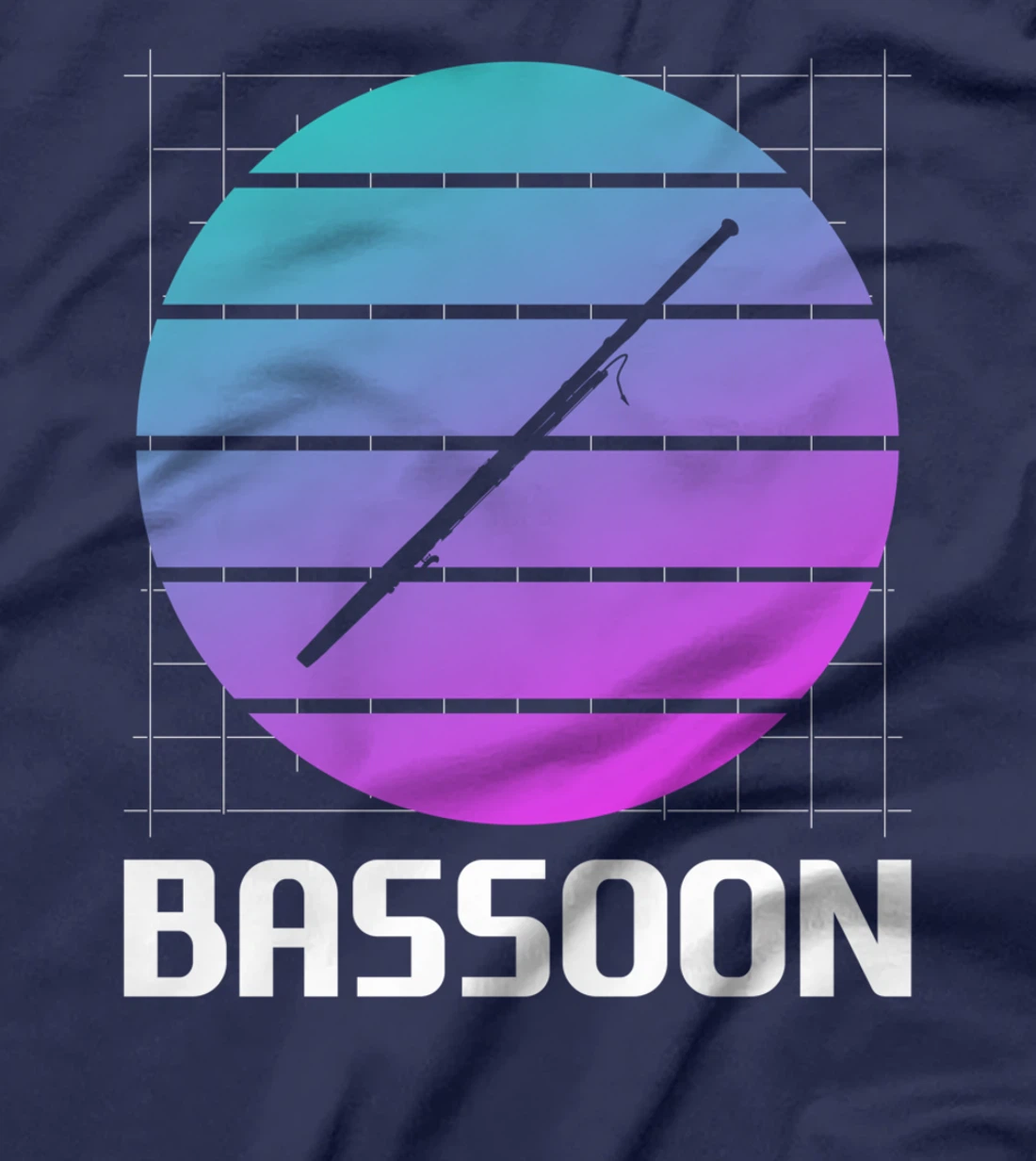 Retro Vintage Classic Bassoon Player Instrument T-Shirt