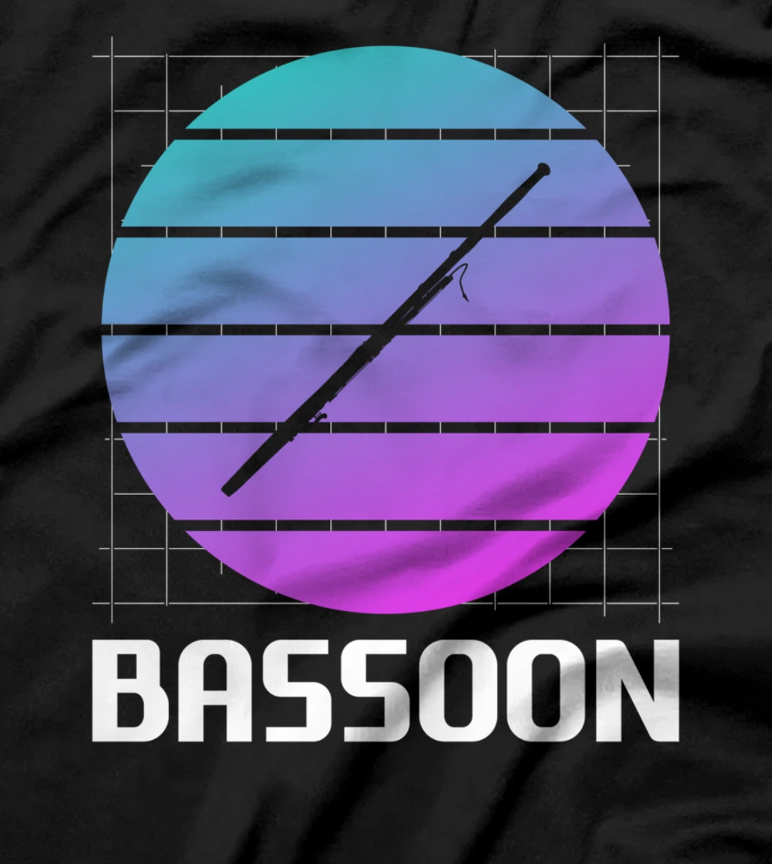 Retro Vintage Classic Bassoon Player Instrument T-Shirt