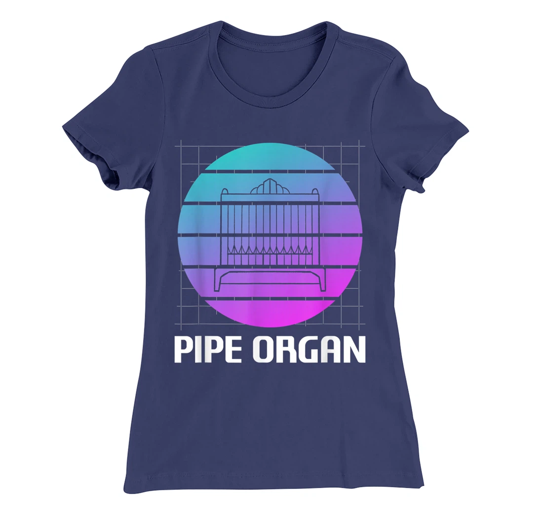 Retro Vintage Classic Pipe Organ Instrument Organist T-Shirt, Women T-Shirt