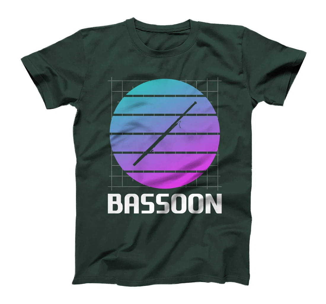 Retro Vintage Classic Bassoon Player Instrument T-Shirt