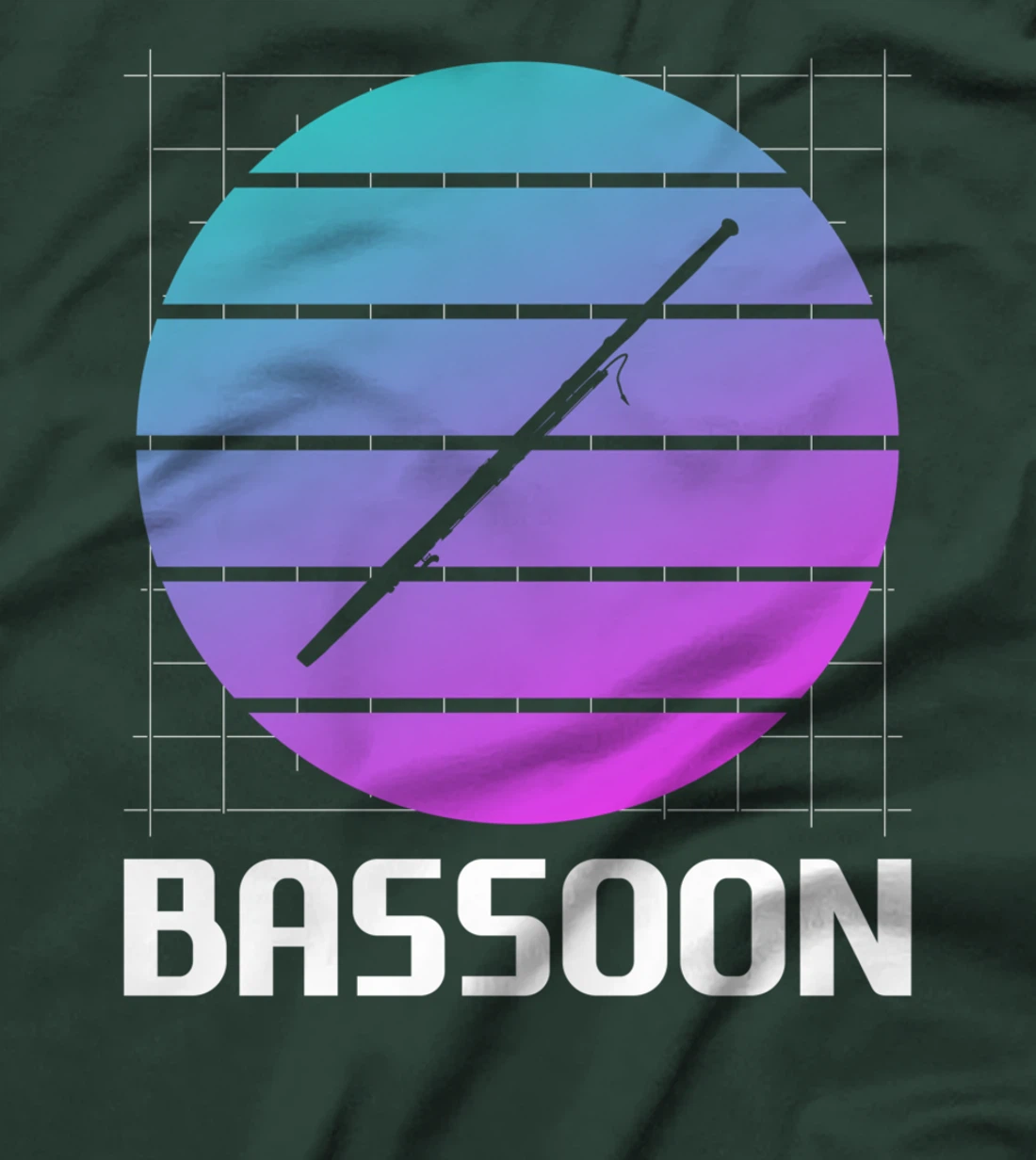 Retro Vintage Classic Bassoon Player Instrument T-Shirt