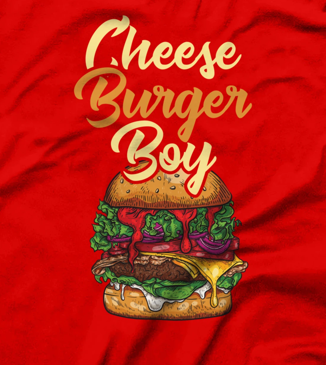 Cheeseburger Boy - Burger Lover National Cheeseburger Day T-Shirt