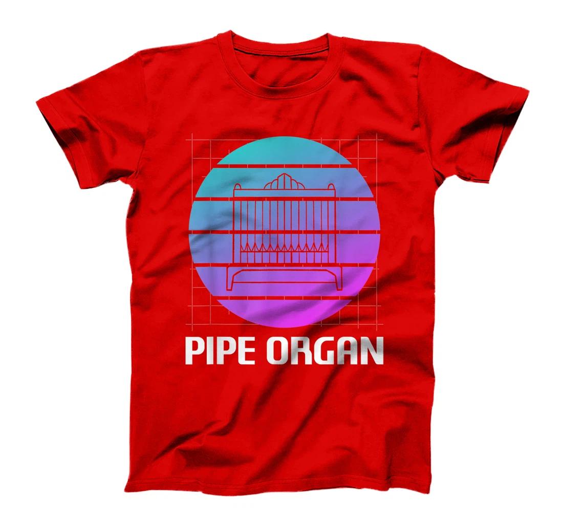 Retro Vintage Classic Pipe Organ Instrument Organist T-Shirt, Women T-Shirt