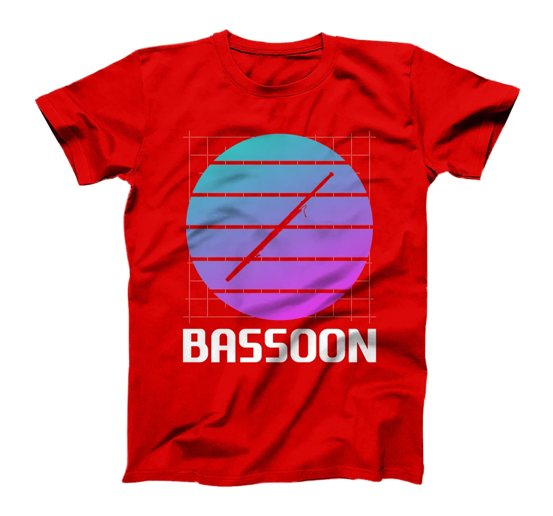 Retro Vintage Classic Bassoon Player Instrument T-Shirt