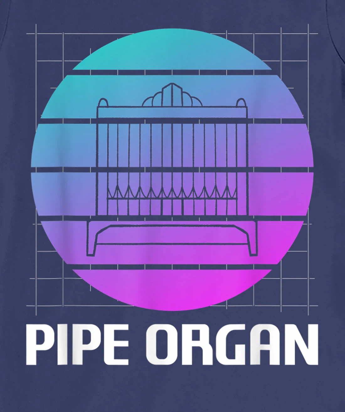 Retro Vintage Classic Pipe Organ Instrument Organist T-Shirt, Women T-Shirt