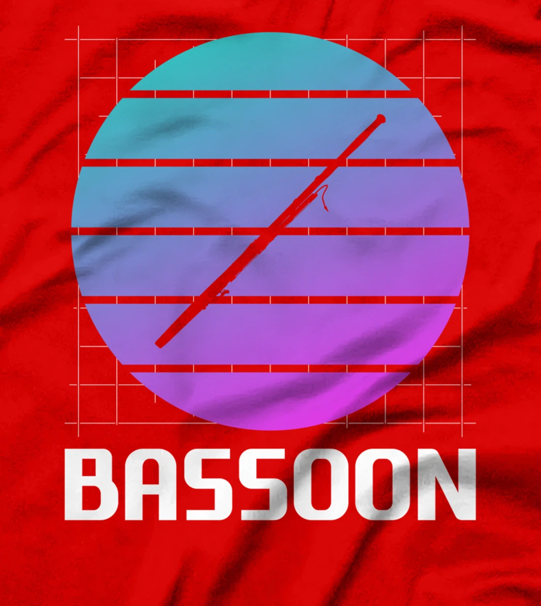 Retro Vintage Classic Bassoon Player Instrument T-Shirt