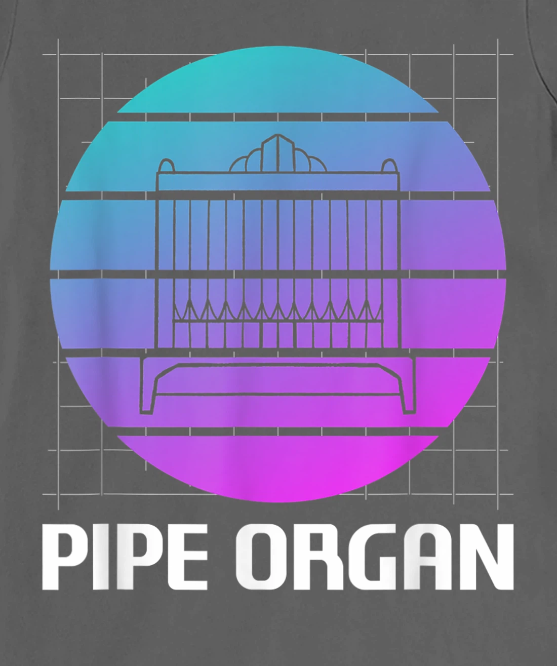 Retro Vintage Classic Pipe Organ Instrument Organist T-Shirt, Women T-Shirt