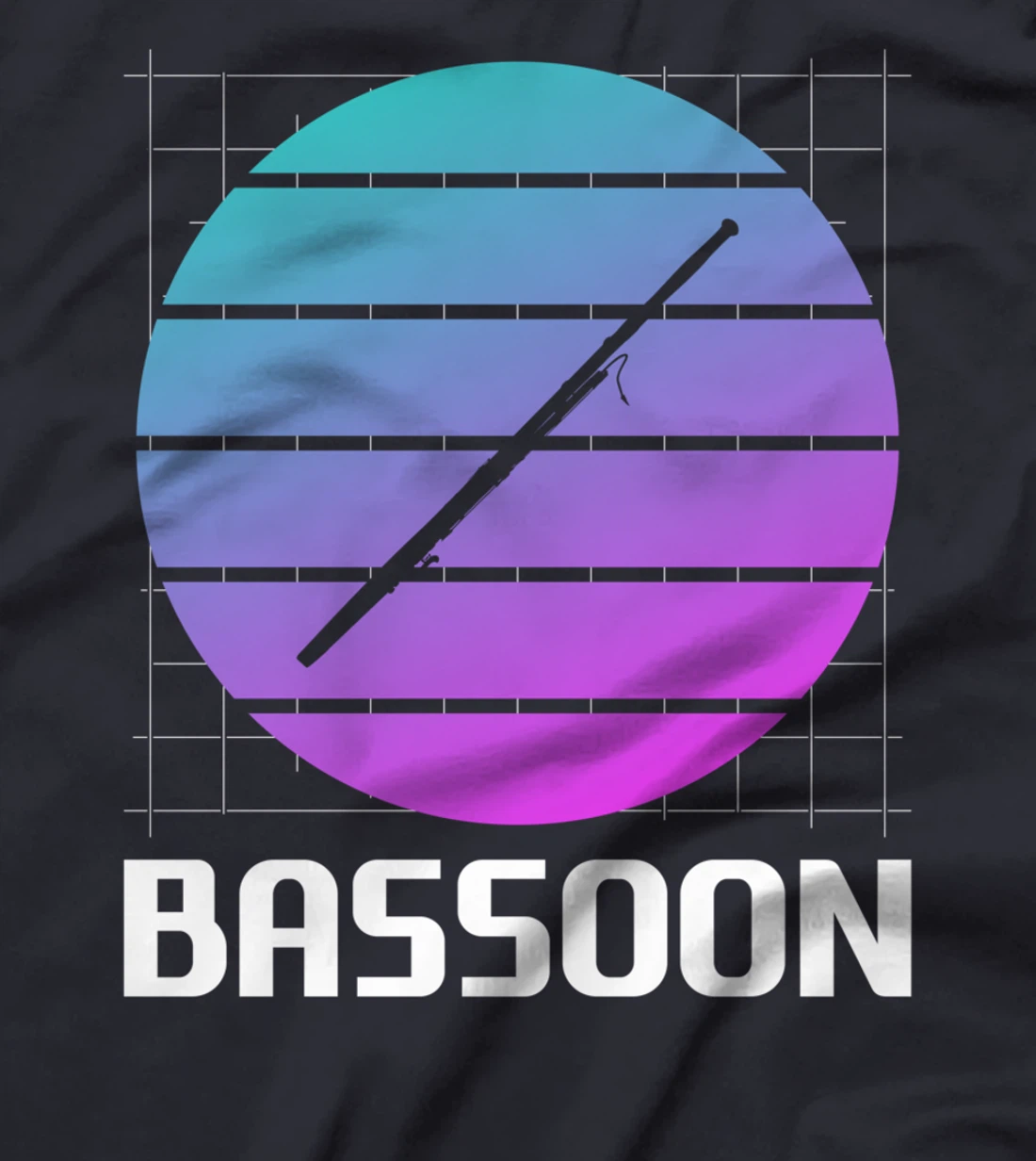 Retro Vintage Classic Bassoon Player Instrument T-Shirt
