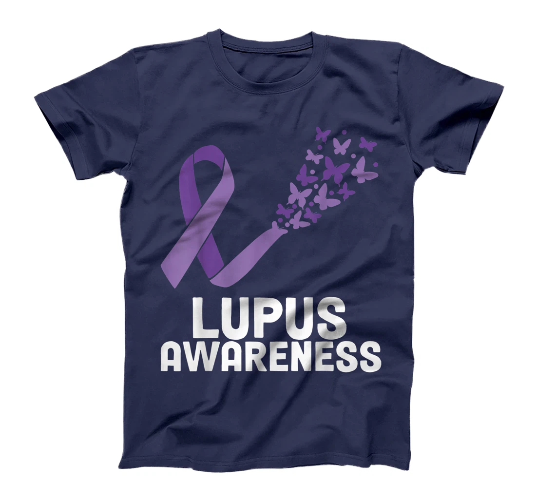 Lupus Warrior Lupus Awareness Butterfly T-Shirt, Women T-Shirt