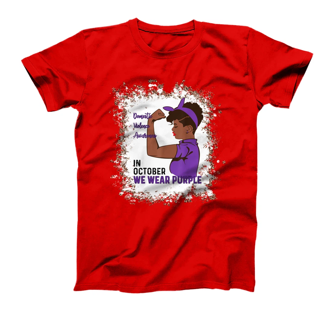 In October We Wear Purple Domestic Violence Awareness Month T-Shirt