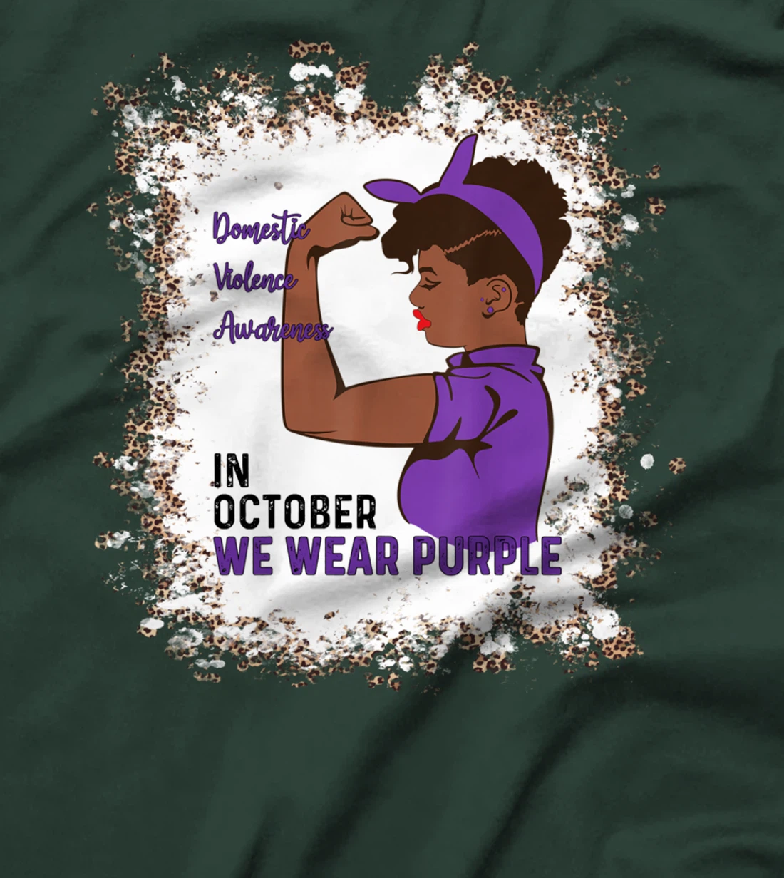 In October We Wear Purple Domestic Violence Awareness Month T-Shirt
