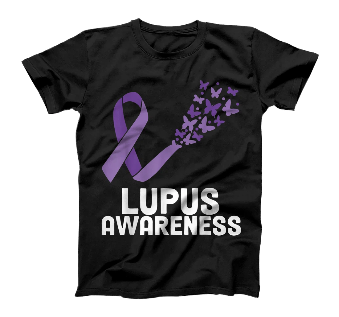 Lupus Warrior Lupus Awareness Butterfly T-Shirt, Women T-Shirt