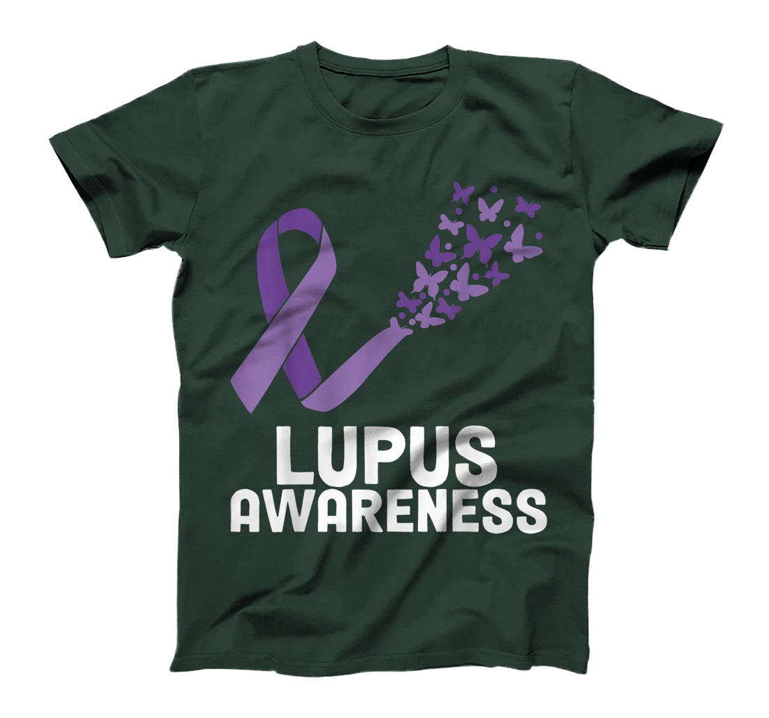 Lupus Warrior Lupus Awareness Butterfly T-Shirt, Women T-Shirt