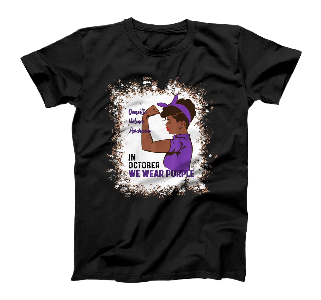 In October We Wear Purple Domestic Violence Awareness Month T-Shirt