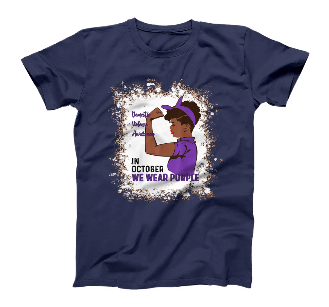 In October We Wear Purple Domestic Violence Awareness Month T-Shirt