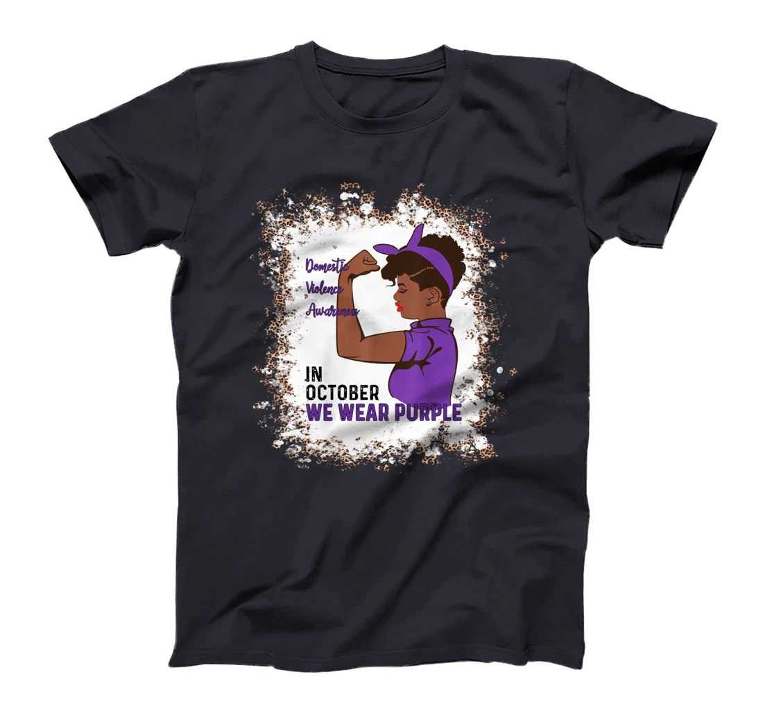 In October We Wear Purple Domestic Violence Awareness Month T-Shirt