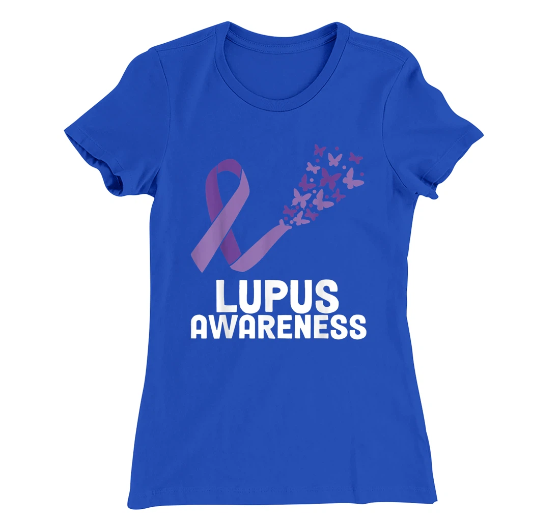Lupus Warrior Lupus Awareness Butterfly T-Shirt, Women T-Shirt