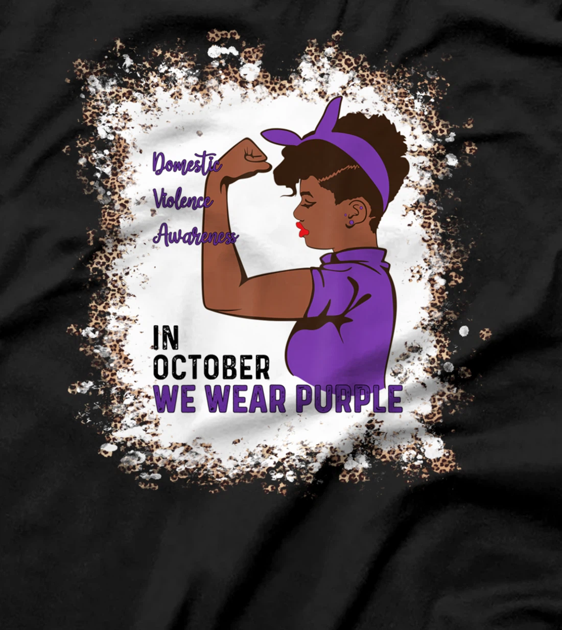 In October We Wear Purple Domestic Violence Awareness Month T-Shirt