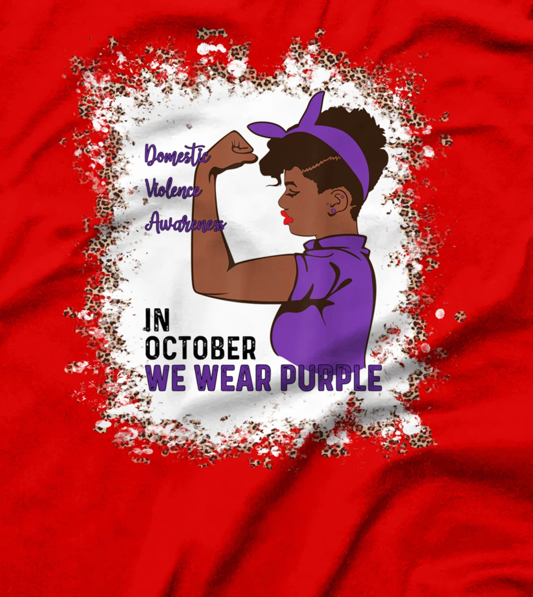 In October We Wear Purple Domestic Violence Awareness Month T-Shirt