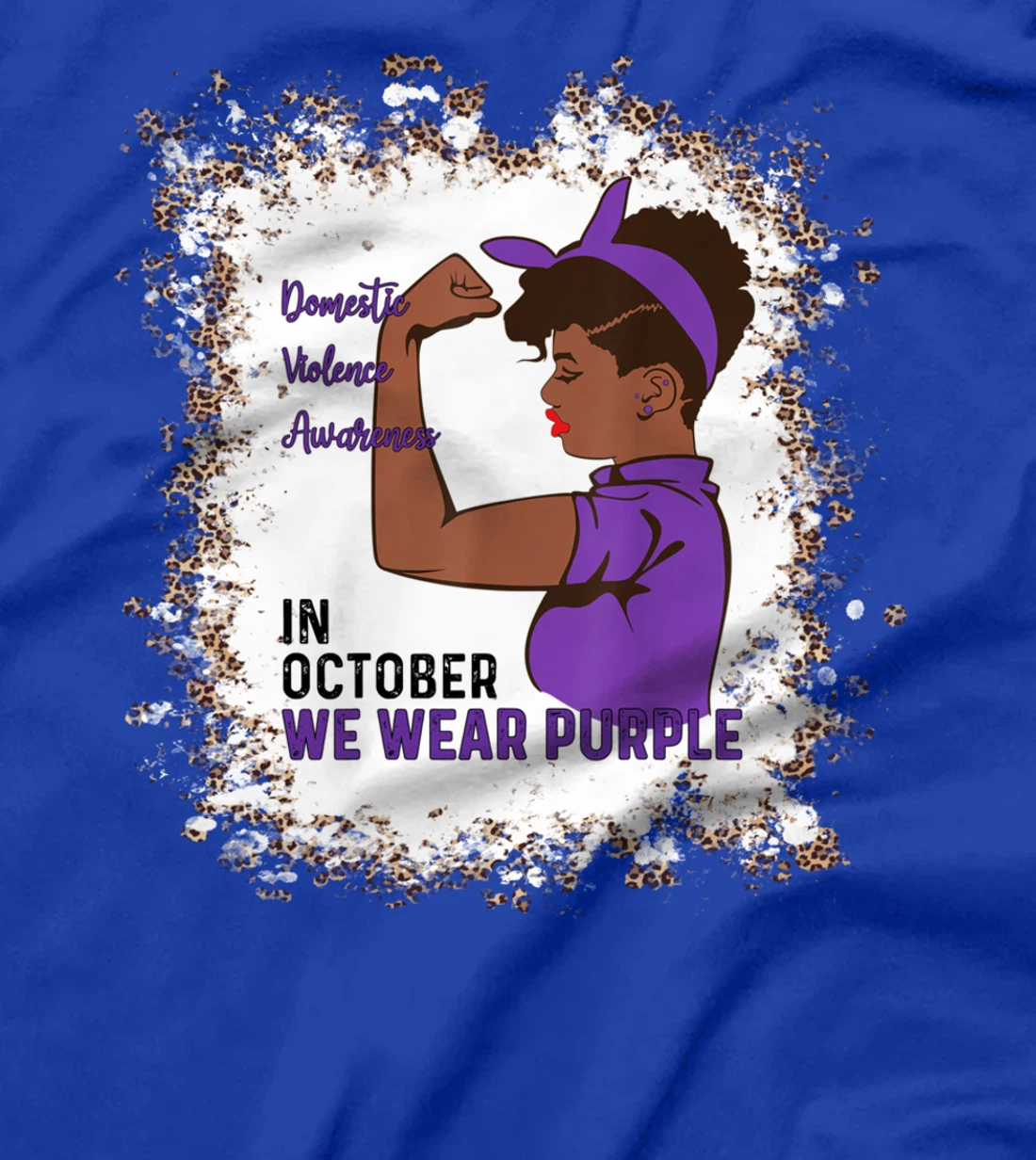 In October We Wear Purple Domestic Violence Awareness Month T-Shirt