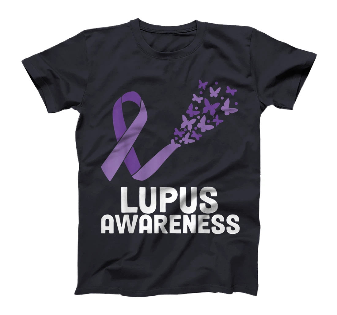 Lupus Warrior Lupus Awareness Butterfly T-Shirt, Women T-Shirt