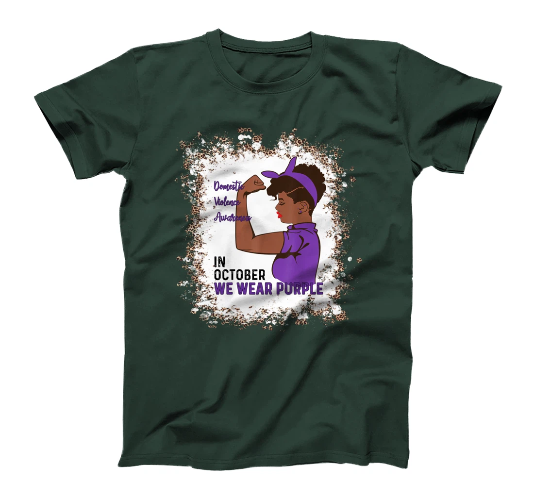 In October We Wear Purple Domestic Violence Awareness Month T-Shirt