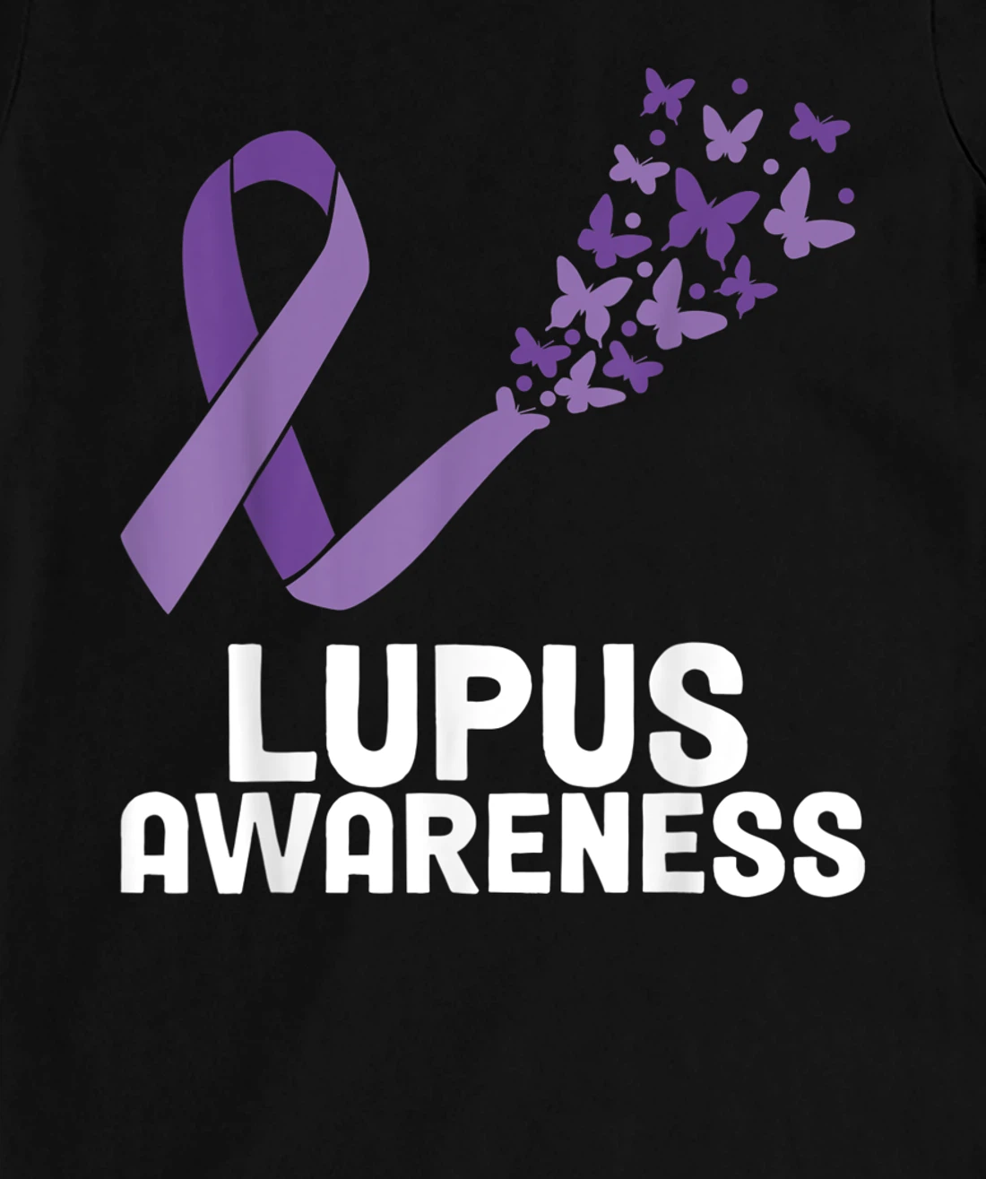 Lupus Warrior Lupus Awareness Butterfly T-Shirt, Women T-Shirt