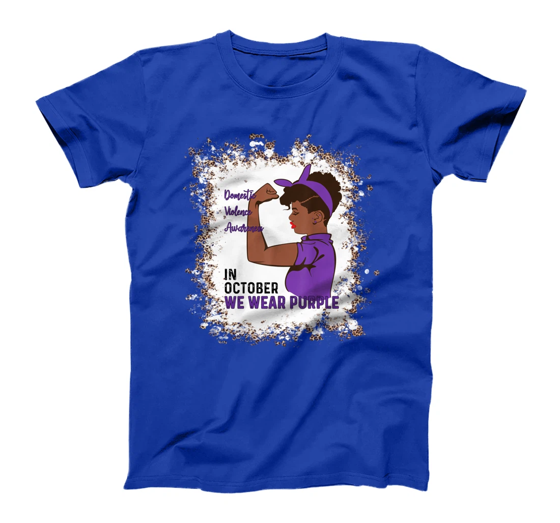 In October We Wear Purple Domestic Violence Awareness Month T-Shirt