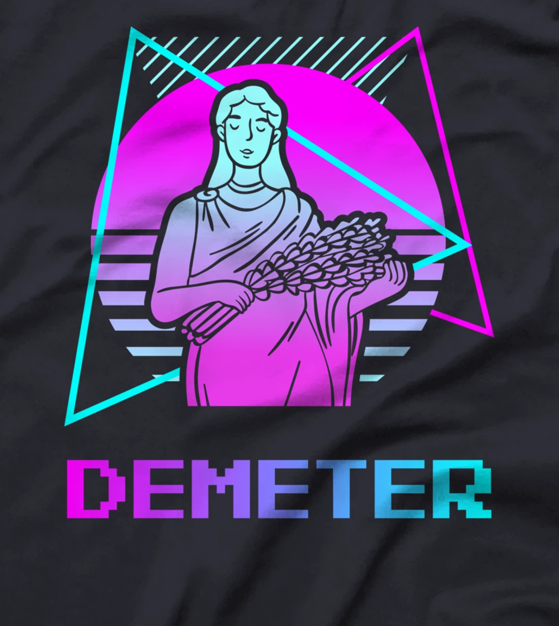 Vintage Retro Greek Gods Ancient Greece Mythology Demeter T-Shirt