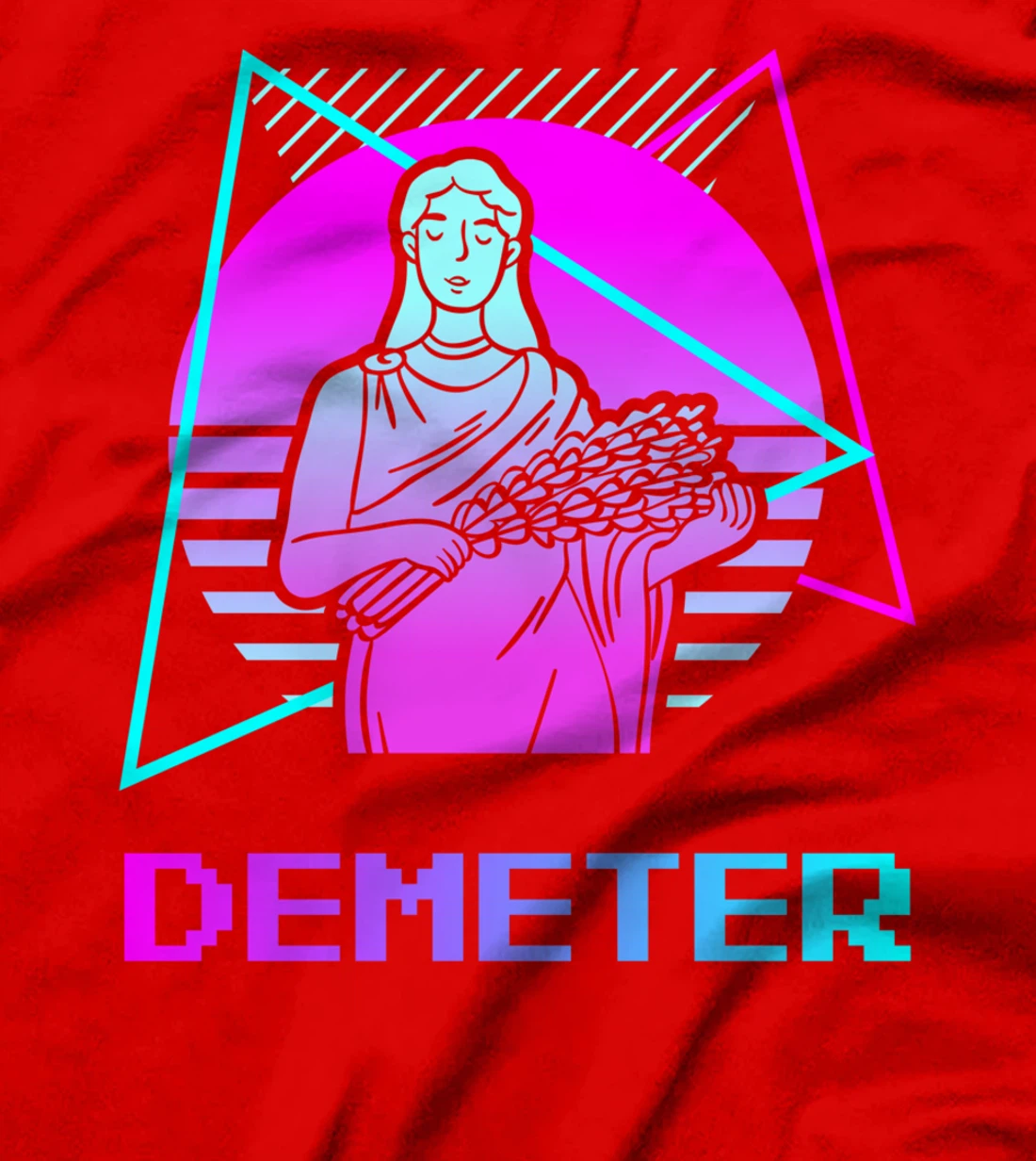 Vintage Retro Greek Gods Ancient Greece Mythology Demeter T-Shirt