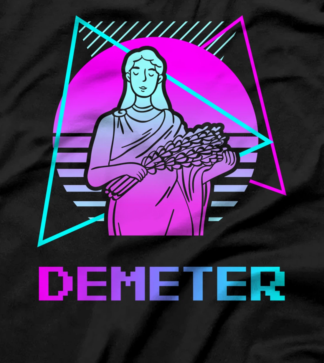 Vintage Retro Greek Gods Ancient Greece Mythology Demeter T-Shirt