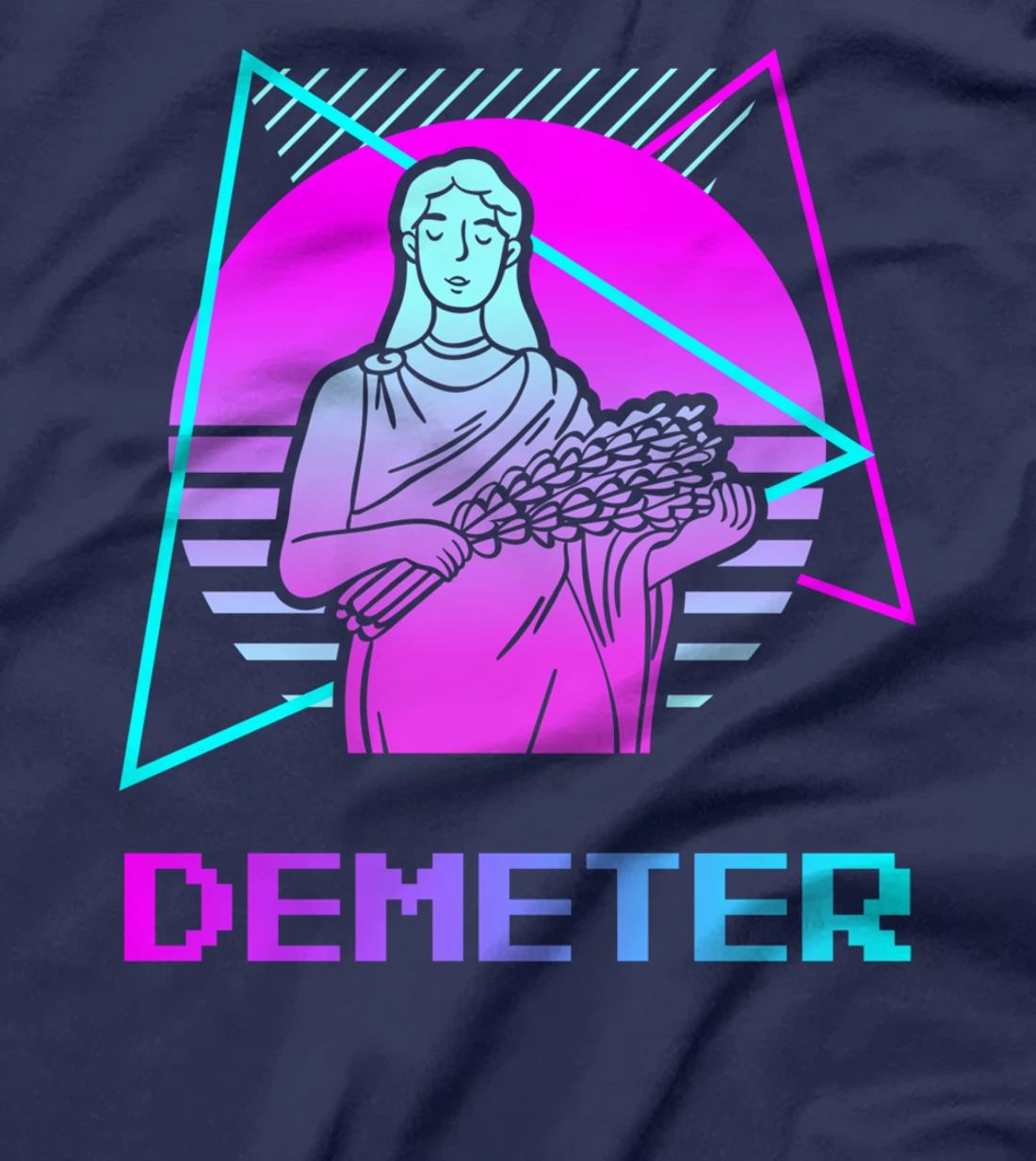 Vintage Retro Greek Gods Ancient Greece Mythology Demeter T-Shirt