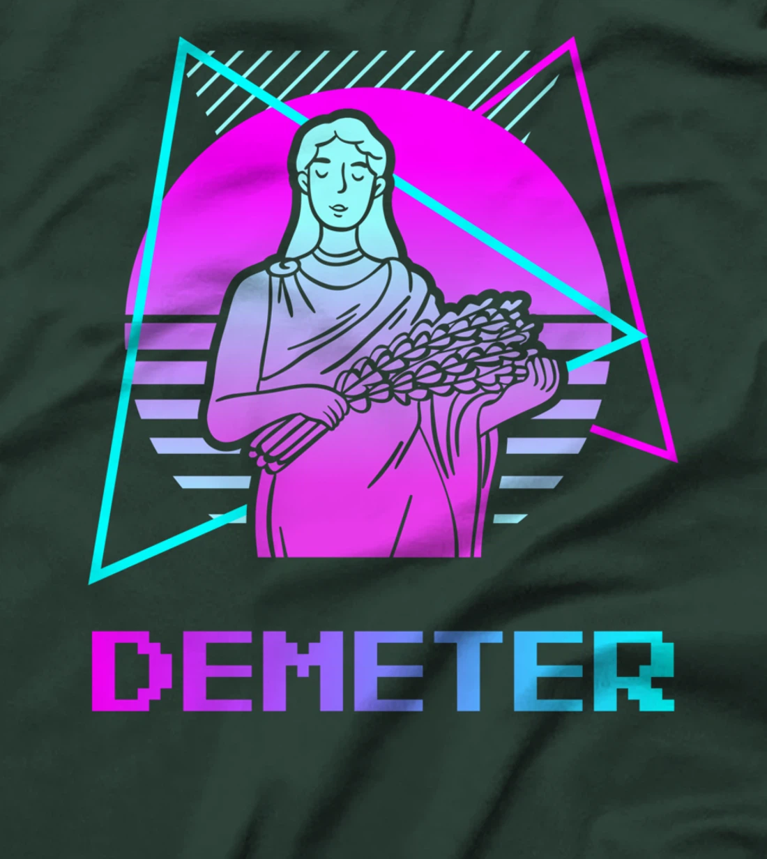 Vintage Retro Greek Gods Ancient Greece Mythology Demeter T-Shirt
