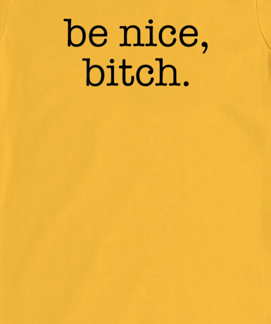 Be Nice Be Kind Be Loving Funny Adult Novelty Joke T-Shirt, Women T-Shirt