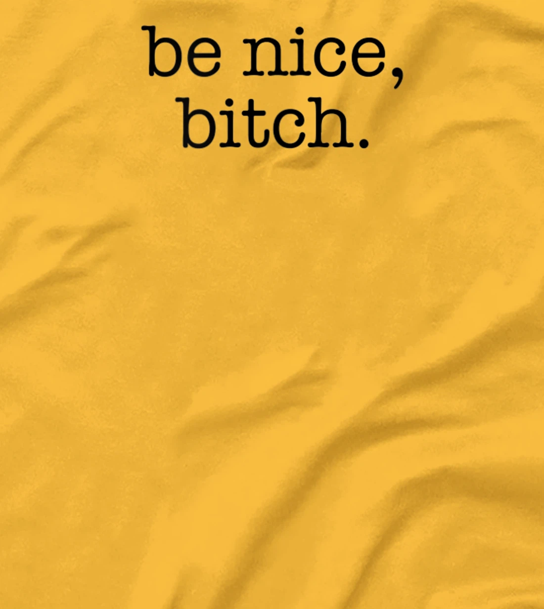 Be Nice Be Kind Be Loving Funny Adult Novelty Joke T-Shirt, Women T-Shirt