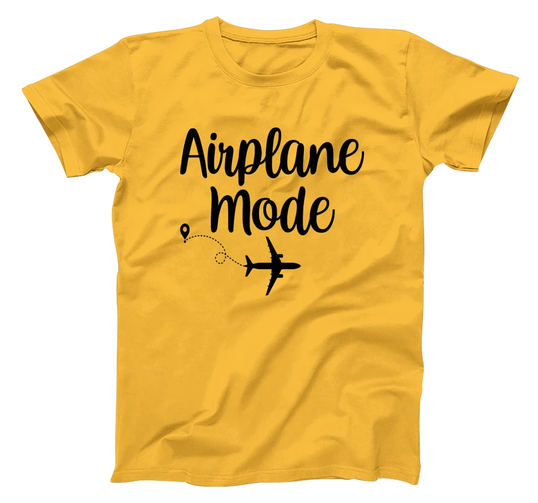 Womens Airplane Mode Adventure Traveling Vacation Travel Lover T-Shirt, Women T-Shirt