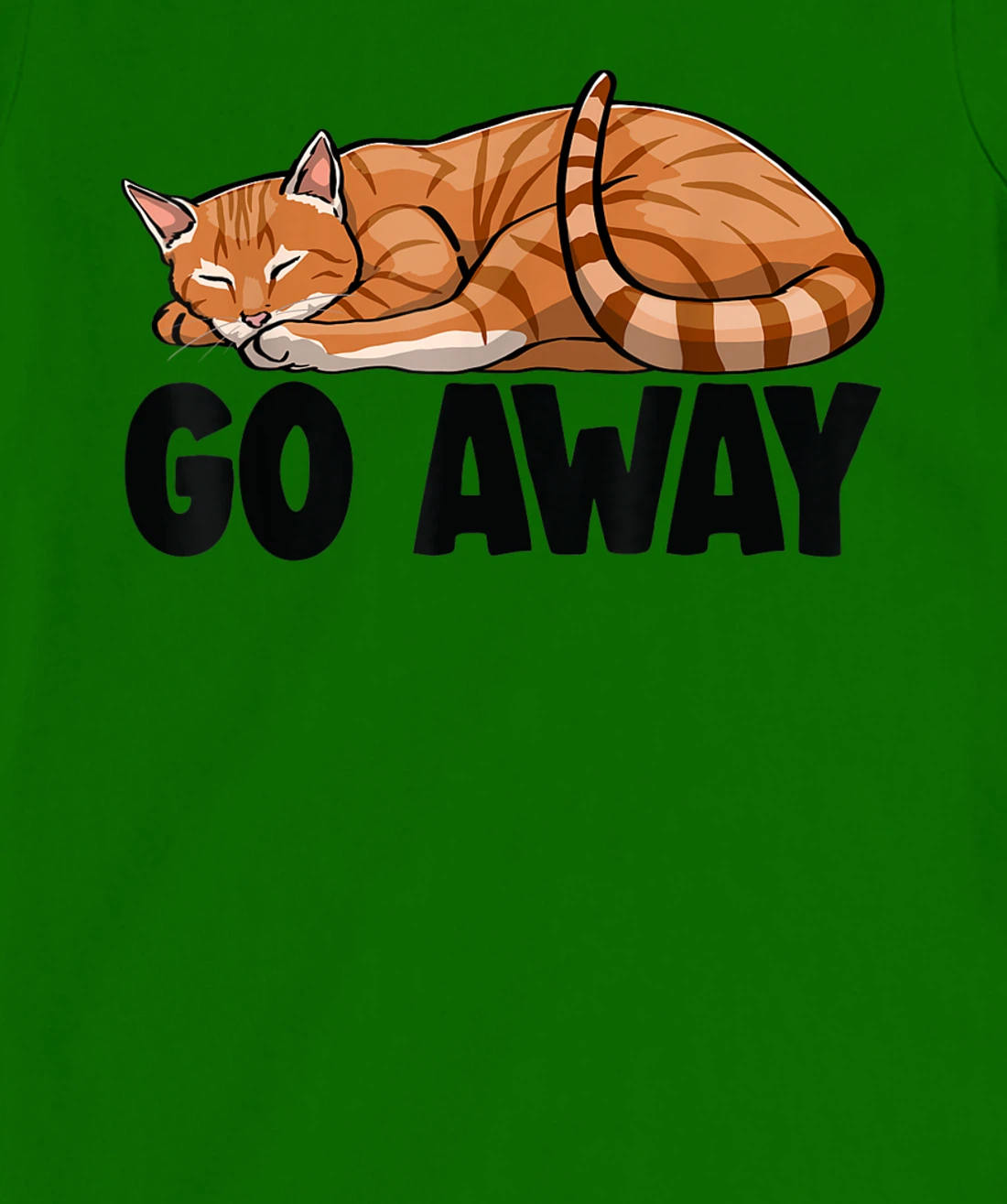 Go Away Cute Sleeping Cat Funny Cat Lovers Kitten T-Shirt, Women T-Shirt