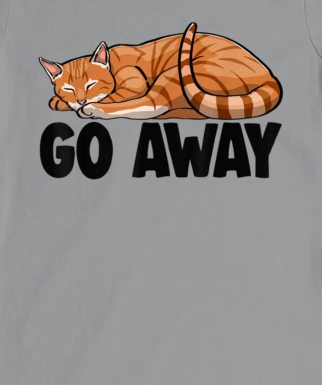 Go Away Cute Sleeping Cat Funny Cat Lovers Kitten T-Shirt, Women T-Shirt