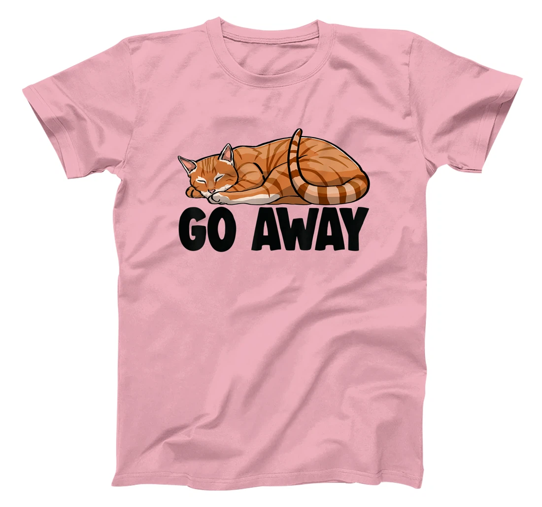 Go Away Cute Sleeping Cat Funny Cat Lovers Kitten T-Shirt, Women T-Shirt