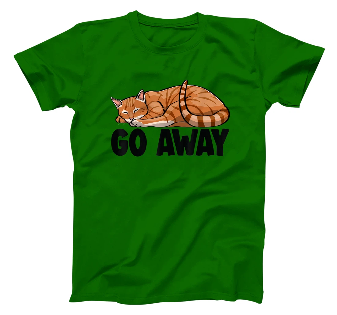 Go Away Cute Sleeping Cat Funny Cat Lovers Kitten T-Shirt, Women T-Shirt