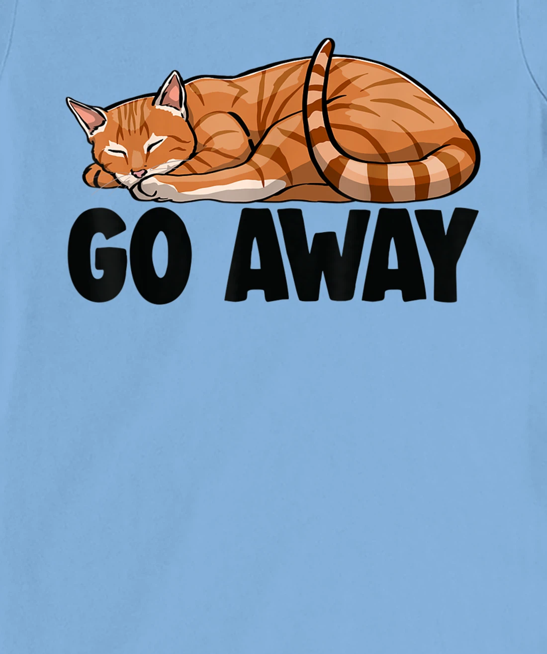 Go Away Cute Sleeping Cat Funny Cat Lovers Kitten T-Shirt, Women T-Shirt