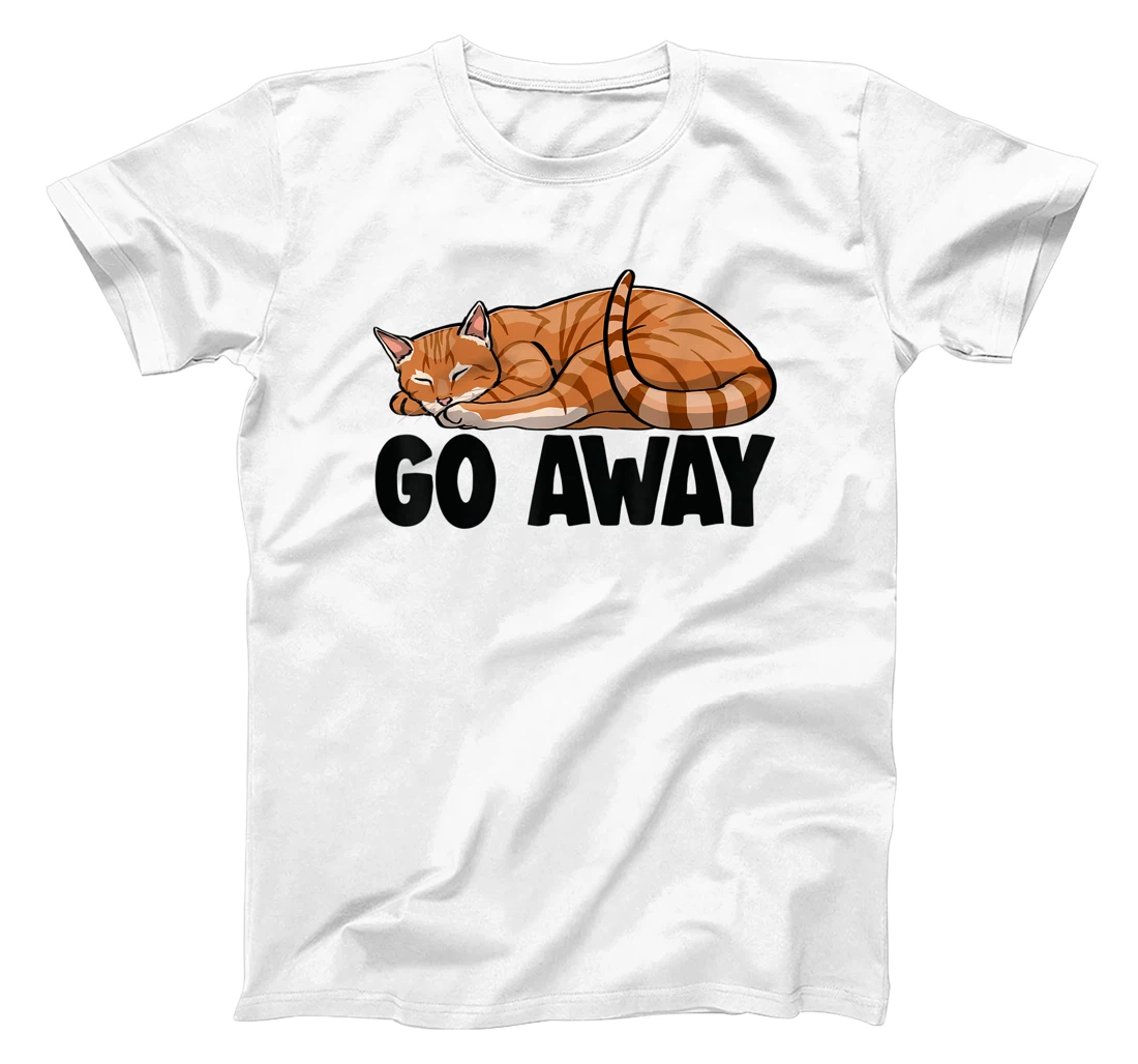 Go Away Cute Sleeping Cat Funny Cat Lovers Kitten T-Shirt, Women T-Shirt