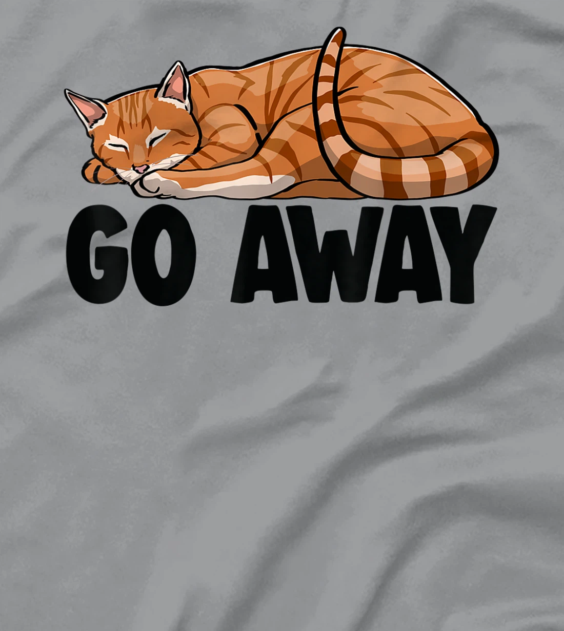 Go Away Cute Sleeping Cat Funny Cat Lovers Kitten T-Shirt, Women T-Shirt