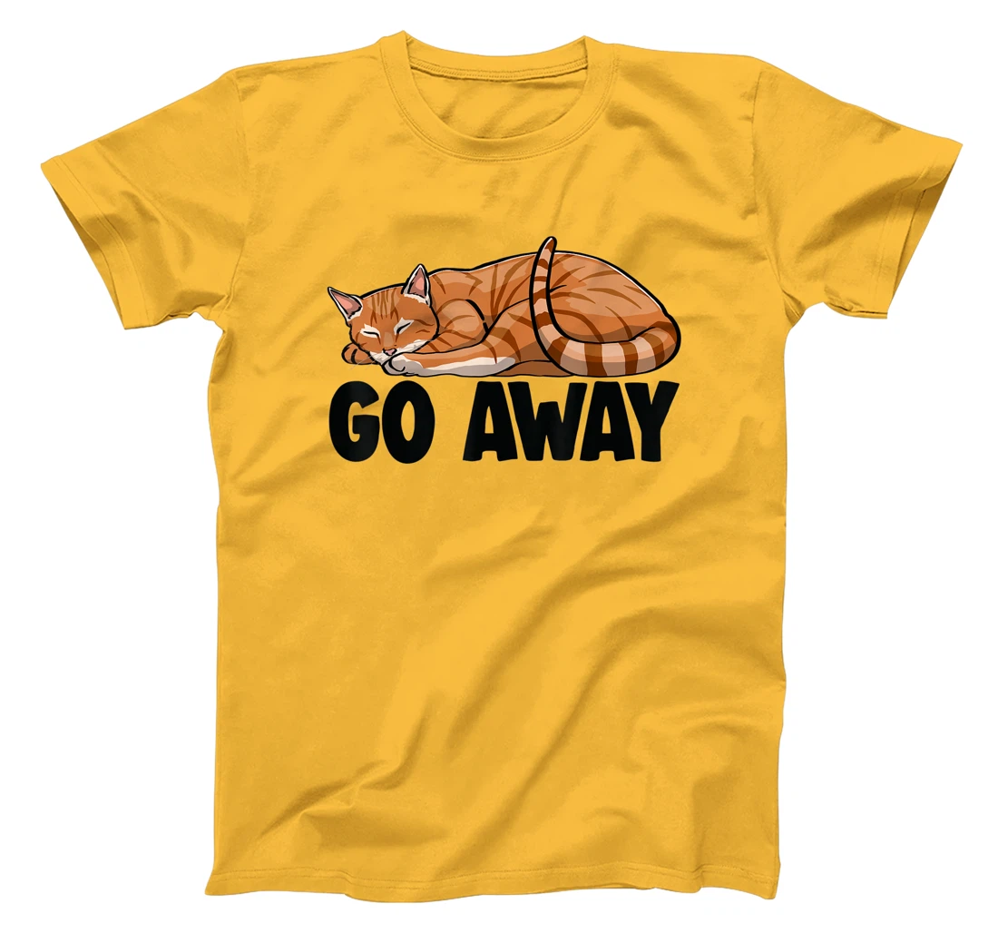 Go Away Cute Sleeping Cat Funny Cat Lovers Kitten T-Shirt, Women T-Shirt