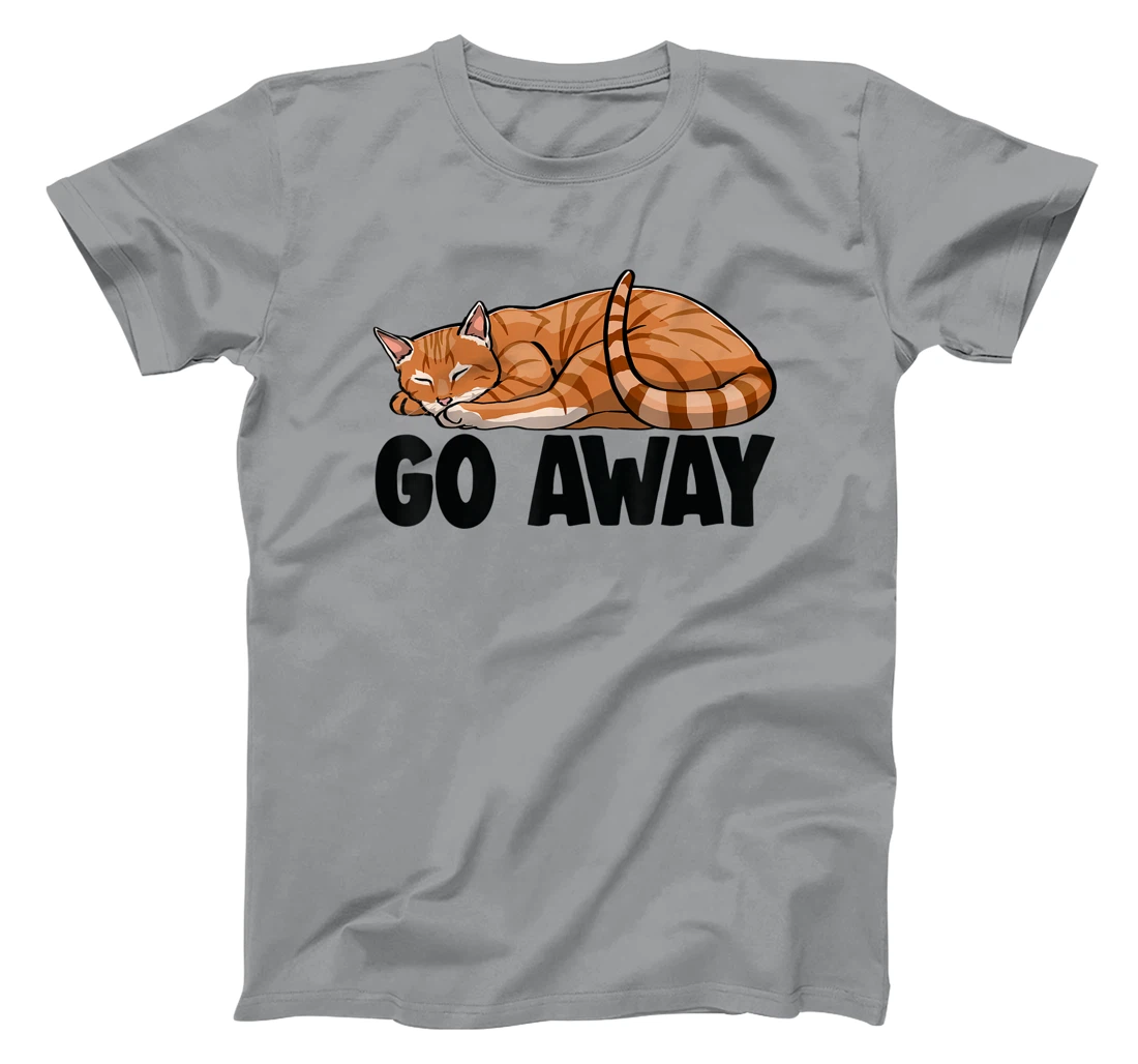 Go Away Cute Sleeping Cat Funny Cat Lovers Kitten T-Shirt, Women T-Shirt
