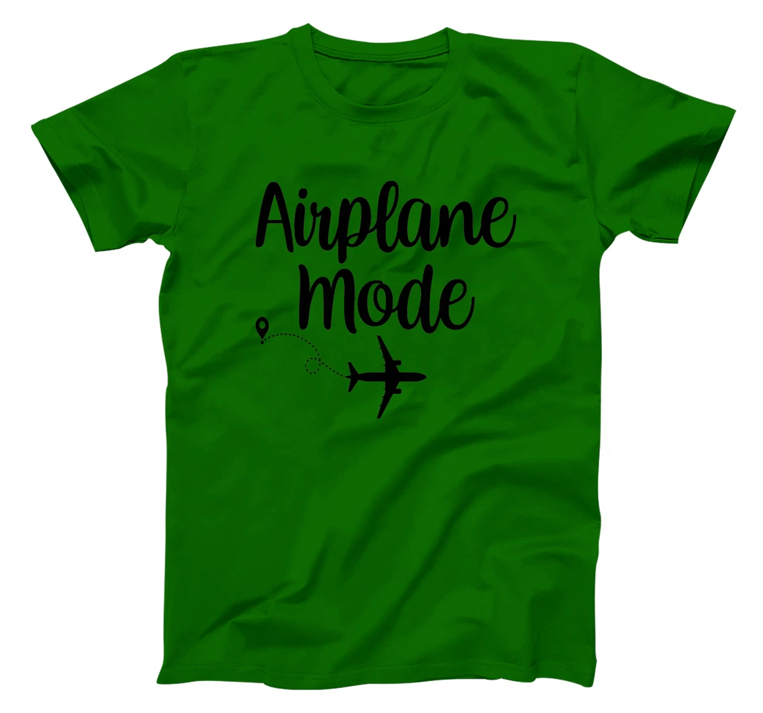 Womens Airplane Mode Adventure Traveling Vacation Travel Lover T-Shirt, Women T-Shirt
