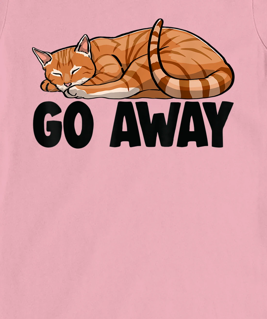 Go Away Cute Sleeping Cat Funny Cat Lovers Kitten T-Shirt, Women T-Shirt