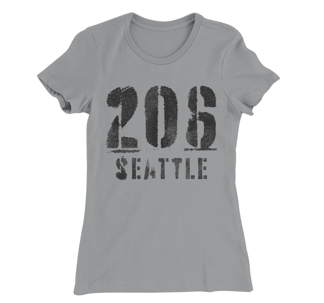 206 Seattle, Washington Area Code Souvenir Design T-Shirt, Kid T-Shirt and Women T-Shirt