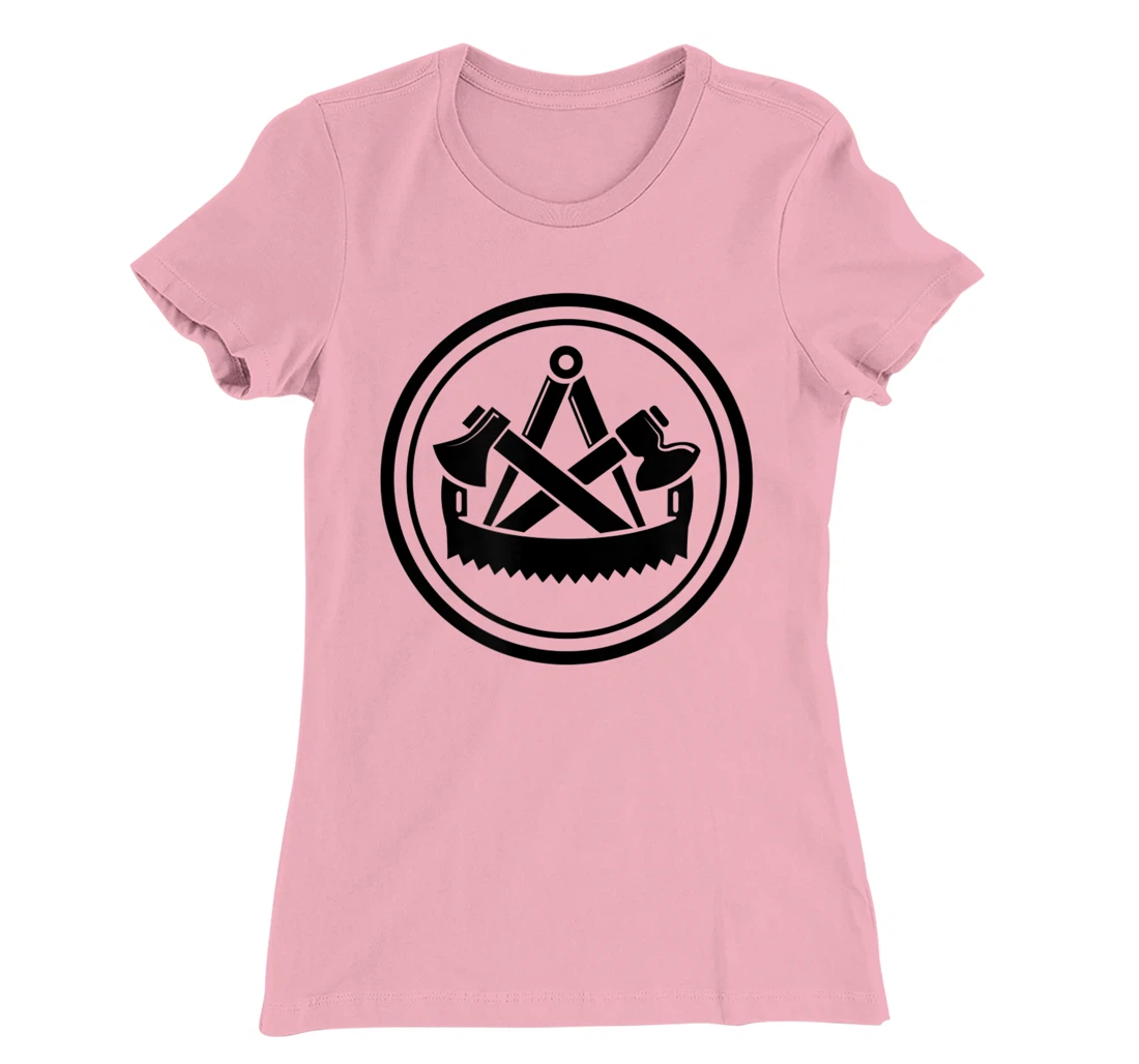Carpenter's Traditional Round Guild Crest T-Shirt, Women T-Shirt