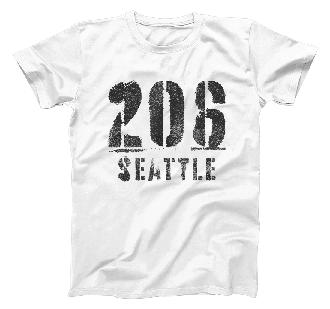 206 Seattle, Washington Area Code Souvenir Design T-Shirt, Kid T-Shirt and Women T-Shirt